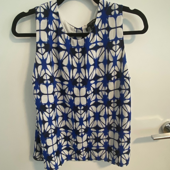 Banana Republic Geometric Patterned Blouse - Picture 1 of 1